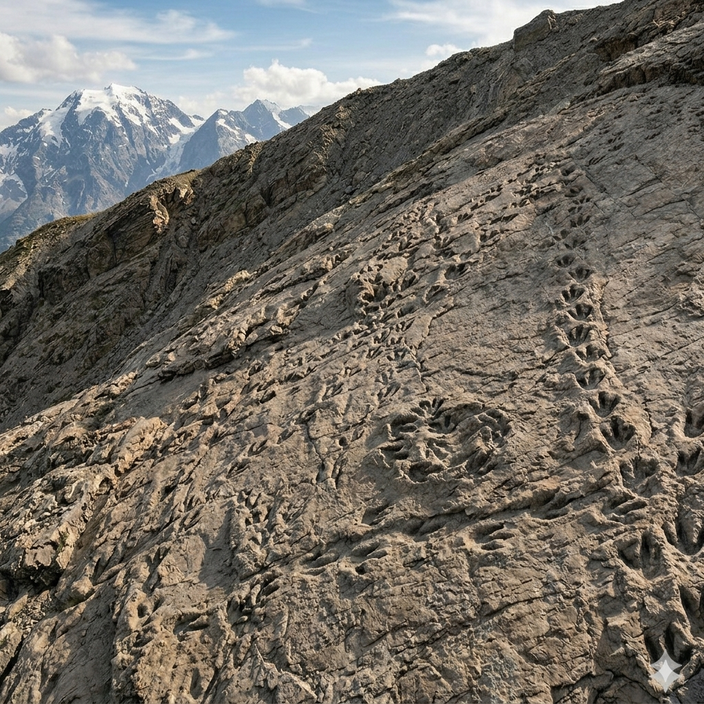İtalya’da Büyük Keşif: Binlerce Dinozor Ayak İzi Bulundu