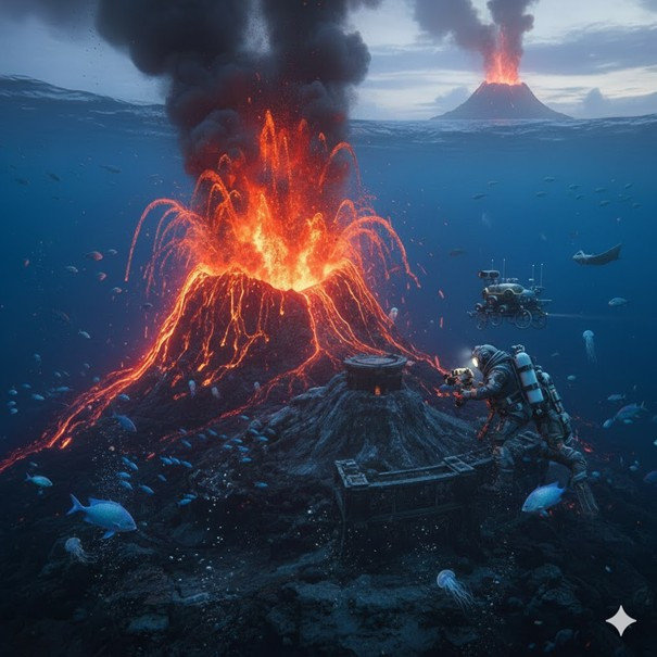 Sualtındaki Gizemli Tehlike: Yanardağlardan Korkmalı mıyız?